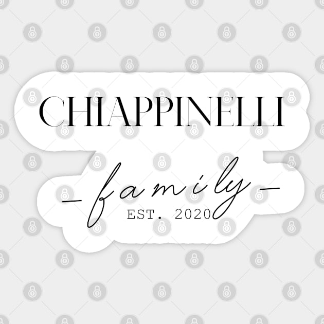 Chiappinelli Family EST. 2020, Surname, Chiappinelli Sticker by ProvidenciaryArtist